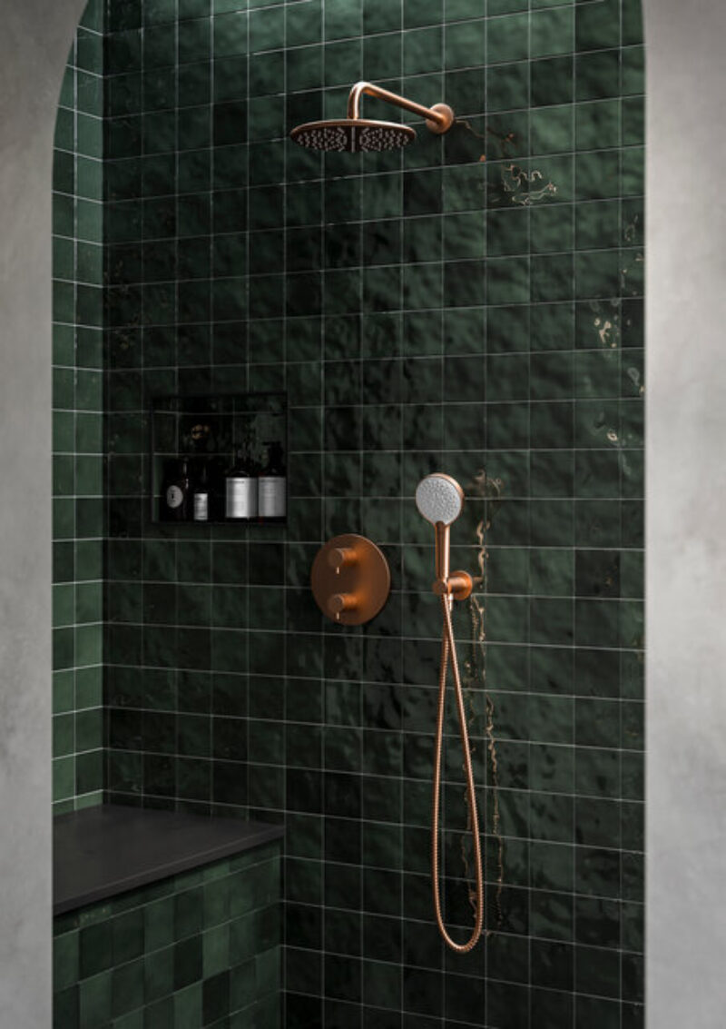 5712387 Silhouet HS1 Concealed Shower Copper Miljoe